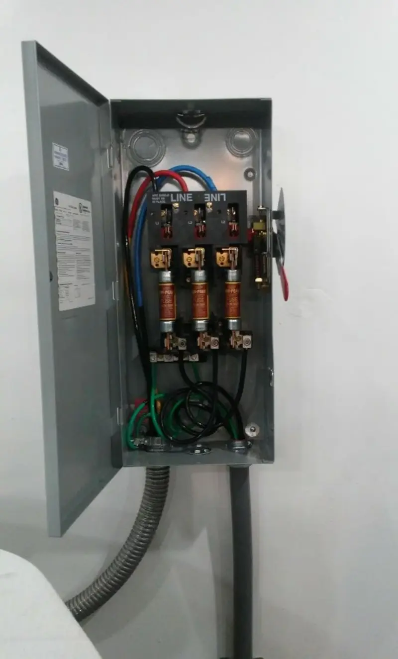 Three-phase disconnect switch installed for Electrical Wiring & Rewiring in Pound Ridge